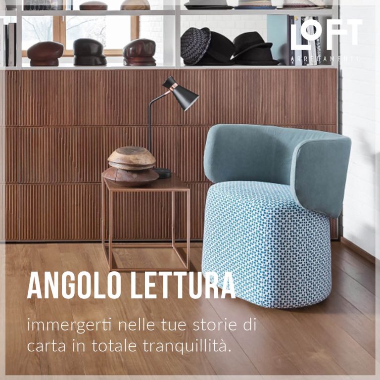 Come arredare un angolo lettura in casa Loft Arredamenti Novellara